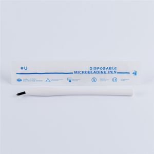 Customize 18U Microblading Disposable Eyebrow Tattoo Holder White Color