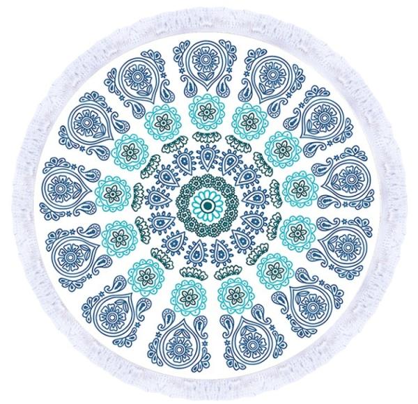 Quality Small Quantity custom size custom design round beach towel brand summer large round towel wholesale