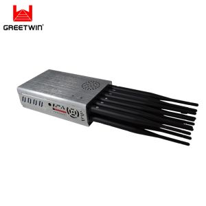 12 Channels WiFi Lojack 20m 2.5dBi VHF UHF Signal Jammer