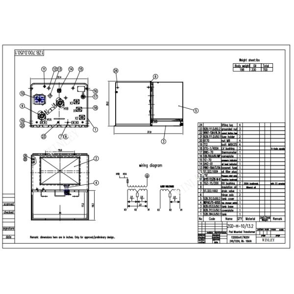 10kva Single Phase Pad Mounted Transformer Oil Immersed Power Electrical Distribution ANSI IEEE Standard