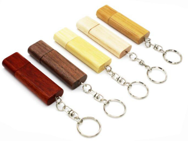 Keychain Wooden USB Flash Drive 64GB 32GB Pen Drive Pendrive Specialized Logo / usb memory stick