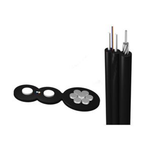 China Outdoor Fibre Ftth Drop Cable 1 2 4 6 8 12 FO 1.2mm Steel Strand LSZH GJYXH on sale