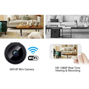 CMOS Sensor Wifi Mini Security Camera , Mini Wifi Hidden Spy Camera Wireless