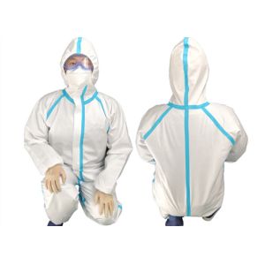 CAT 3 TYPE 3456 non medical disposable microporous SFS protective coverall with