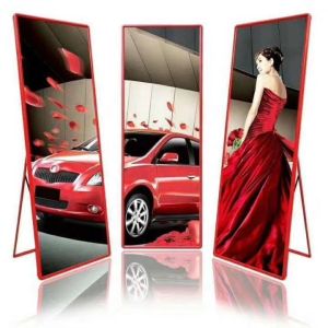 China Full Color HD LED Poster Display / Free Standing Poster Display For Indoor Application on sale