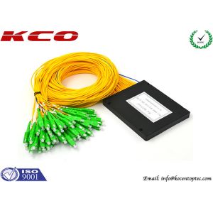 1x64 ABS Fiber Optic Splitter LC APC / SC APC 1*64 PLC Splitter For Passive