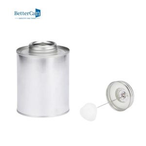 China 1 Pint 473ml 500g Industrial Paint Tins For PVC Glue With Screw Top / Ball Brush on sale