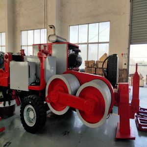 Max Intermittent 18Ton Cable Stringing Equipment For Overhead Power Lines