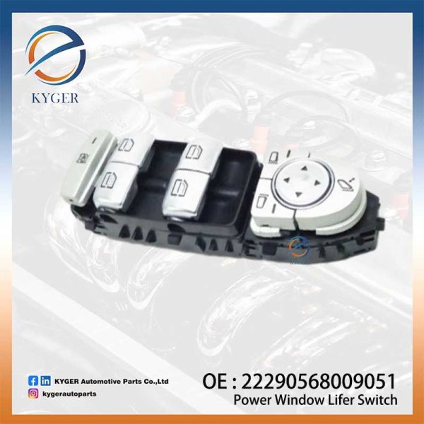 Quality Master Power Window Lifer Switch 22290568009051 20590568119051 2059056811 2229056800 Fits for Mercedes Benz W205 C205 N293 X253 wholesale