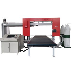 Cheap 0.5mm Precision PU Foam Cutting Machine With Vertical Blade for sale