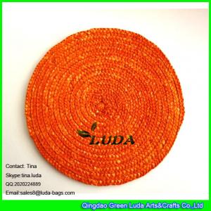 China LUDA bamboo placemats wholesale natural wheat straw cup and table mats on sale