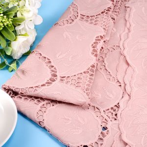 High Guipure Lace Fabric 3d Embroidered Applique Flower Multicolour Embroidery