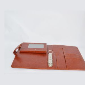 4.3 Inch LCD Video Booklet EU Leather Cover With Pocket / Magnetic Switch