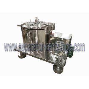 Cheap Flat Type Hemp Oil Ethanol Extraction Machine , Centrifuge Machine With Filter Bag for sale