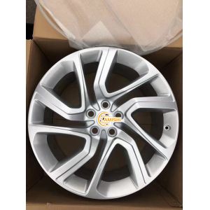 21 Inch Black ET49 72.6 Hole 5 Twin Spoke Alloy Wheels For Range Rover
