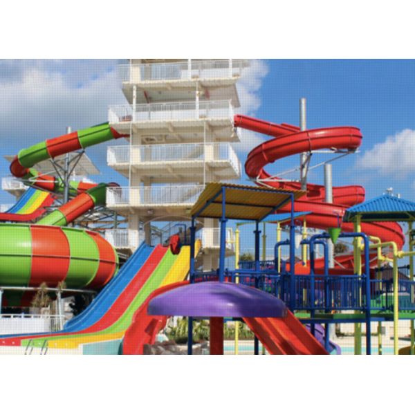 Quality Theme Park Fiberglass Water Slide Customized Closed Tube Spiral FRP For Adult wholesale
