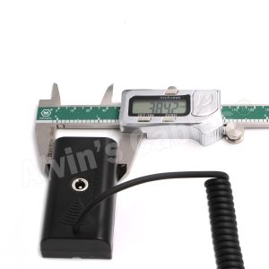 NP F550 Dummy Battery To D Tap Coiled Power Cable For Sony NP F550 F570 F970