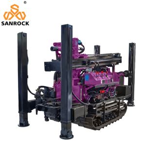Water Well Drilling Rig Machine with 5200KG Capacity and 180m Drilling Depth