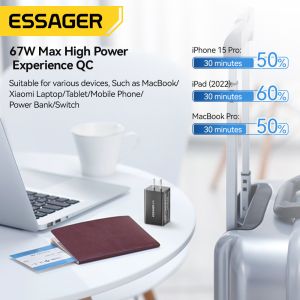 ESSAGER JT-G67TC2U1 Series Multi Port GaN Wall Charger 67W