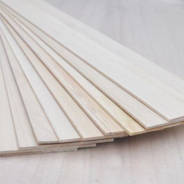 Quality Grade AA AB BC Thickness 1.5 Solid Wood Strip 3mm Paulownia Wood Strips for Your wholesale