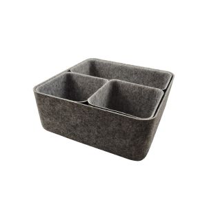 Cheap Factory Direct Supply Fashion Wool Felt Bast Storage Bin for sale