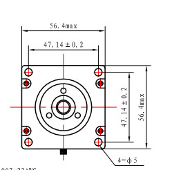 NEMA 23 Integrated External Lead Screw Stepper Motor 2N.M Integrated Captive