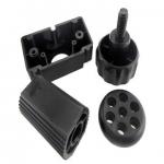 Custom rubber molding plug parts PP or black ABS material ,OEM orders welcome