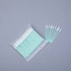 Thin Pointed Head Cleanroom Mobile Phone Cleaning Foam Swabs