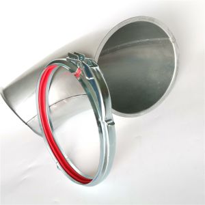 China Gasket Round Ducting Galvanized Steel Clamps Quick Release Diameter 150mm on sale
