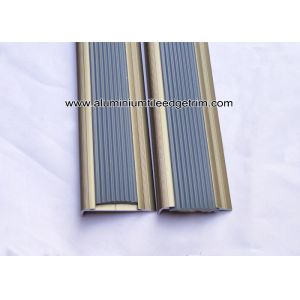 Economic Aluminum Step Edging / Nosing For Stair Tread Matt Champagne NLP8.0