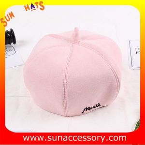 QF17070 Sun Accessory customized corduroy beret hat ,ladies beret hat