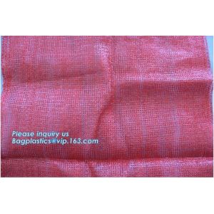 30x47cm gold yellow HDPE material raschel mesh bags for packing cabbage with