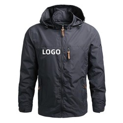 Wholesale Custom Waterpoof Autumn Windbreaker Zip Hoodies Pockets Mesh Outdoor