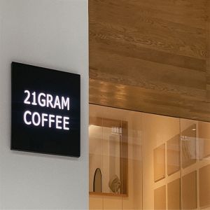 Metal Baking Paint Signage LED Light Box Indoor and Outdoor Signboard Custom