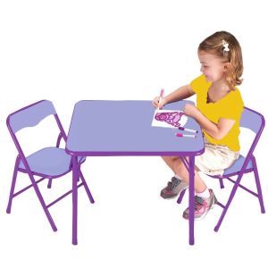 Mail Packing N Metal Kids Folding Table And Chairs Set Easy Removal Space