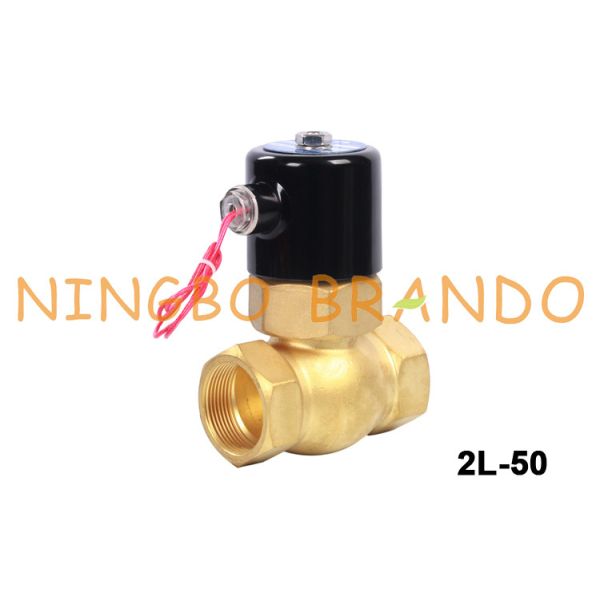 UNI-D Type US-40 2L-40 1-1/2" 2/2 Way NC Servo Pilot Operated Brass Solenoid
