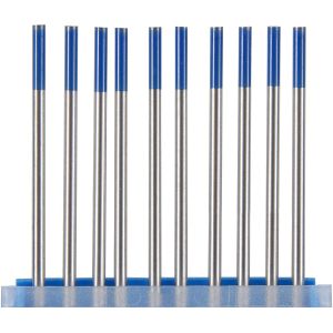 Blue 2% Lanthanated TIG 1/16'' 3/32'' 1/8''x 7'' 10 Pack WL20 Ground Finish