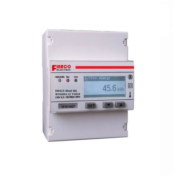 EM415-Mod-WL Single Phase LoRa Energy Meter with 4 Modules -25 to 75 Degree