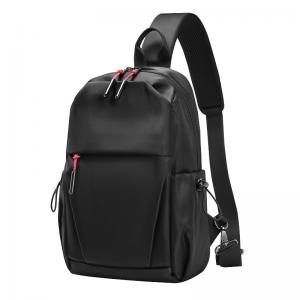 Cheap Fashionable Mens Tactical Shoulder Bags Mens Black Sling Bag Multi Compartment for sale