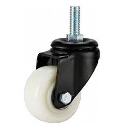 light duty 2 inch white PP caster, 2.5 inch, 3 inch PP castor, swivel PP caster,