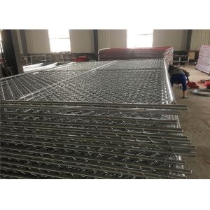 Cheap 6-foot x 10-foot chain link temporary mesh fence 1-1/4 inch pipes, mesh 2-3/8 inch x 11.5 gauge wire for sale