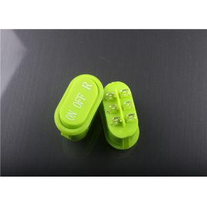 Custom Green On Off On Rocker Switch Illuminated 10A 250VAC / 15A 125VAC