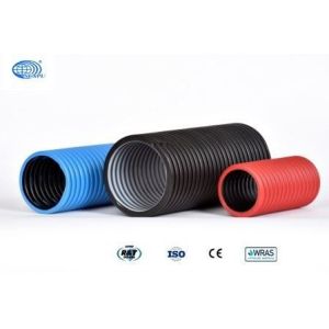 SN6 1800mm PE Double Walled Drain Pipe Flame Retardant High Strength