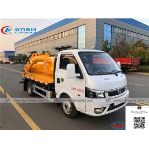 China Dongfeng Tuyi 4x2 LHD 2 Tons Vacuum Sewer Suction Truck on sale