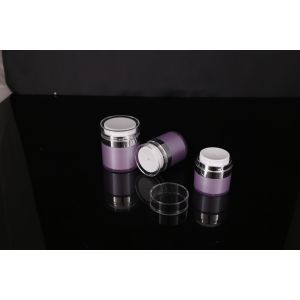 hand lip crystal pump empty square white Screen Printing Airless 30ml Cosmetic