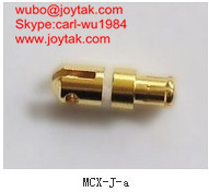 High quality gold plated MCX plug streight crimp coaxial connector for antenna