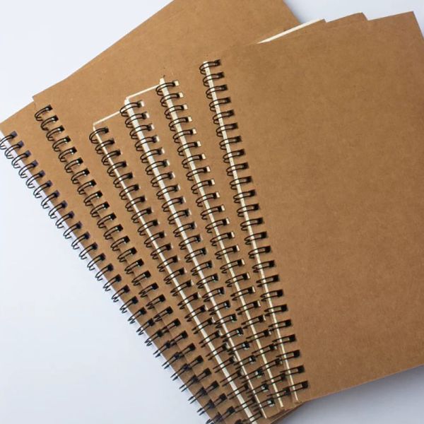 Quality Custom Retro Thickened Kraft Paper Notebook Simple Printing Workbook wholesale