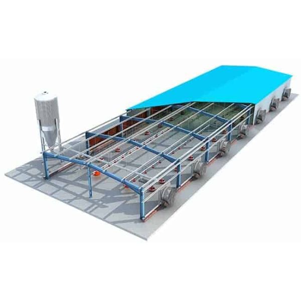 Modular Steel Structure Chicken House Broiler House Farm Shed Poultry Building Prefabricated Warehouse Buildings