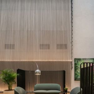 Modern Rust Proof Metal Chain Curtain Room Divider Fire Resistant