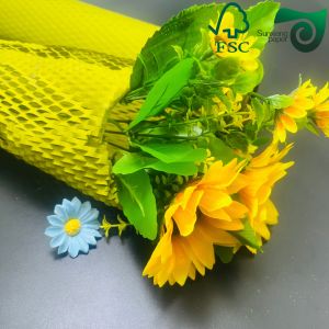 FSC Certified 80gsm Red Brown Honeycomb Wrap Eco Cushion For E Commerce Fragile